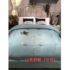 绣花单被