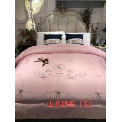 绣花单被