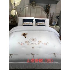 绣花单被